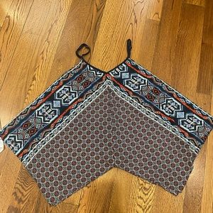 A.Byer - Boho Mixed Print Handkerchief Top